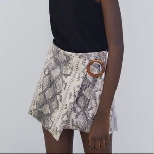 Zara Python Mini Skort